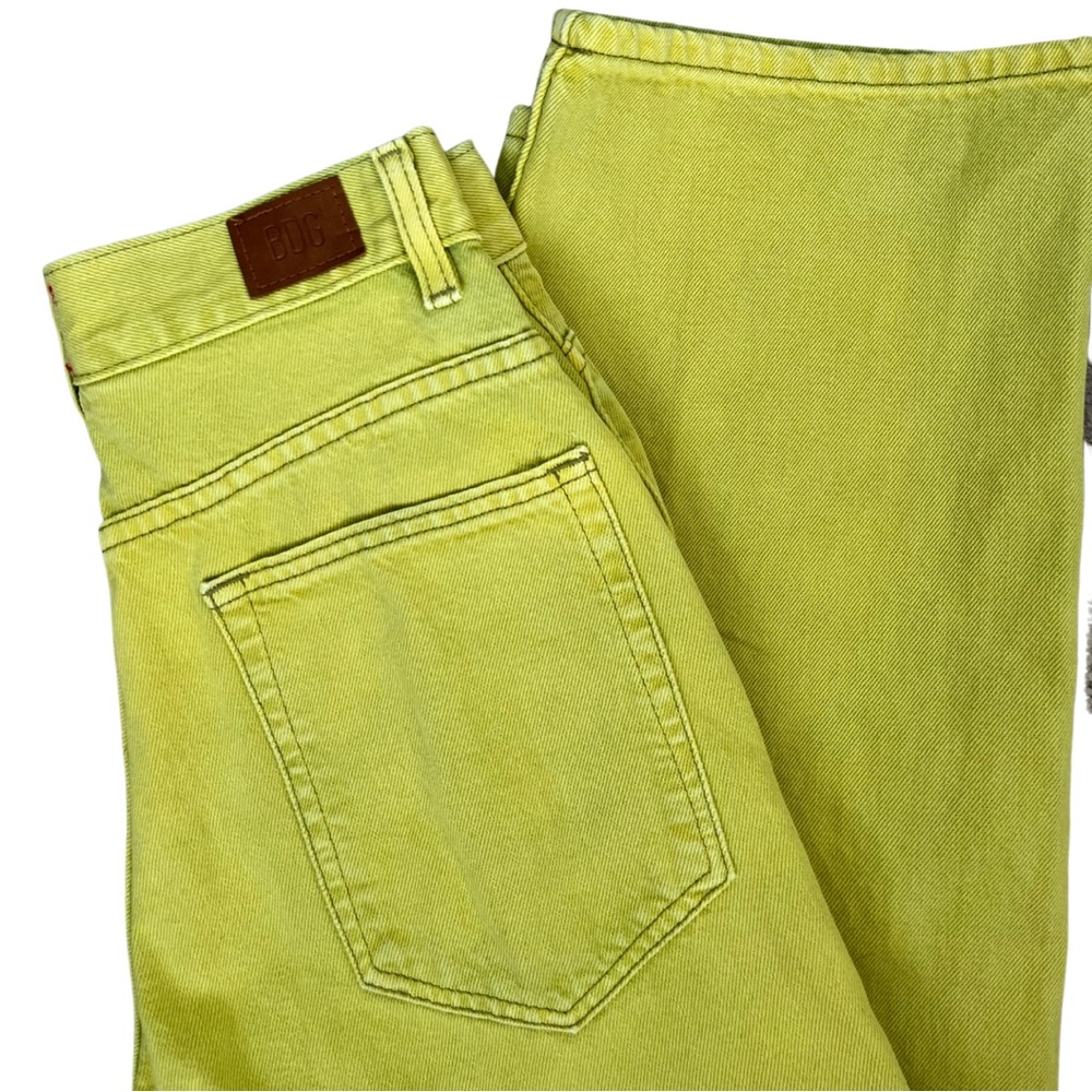 Urban Outfitters BDG wide straight fit jeans. Faded green. Sz:25W